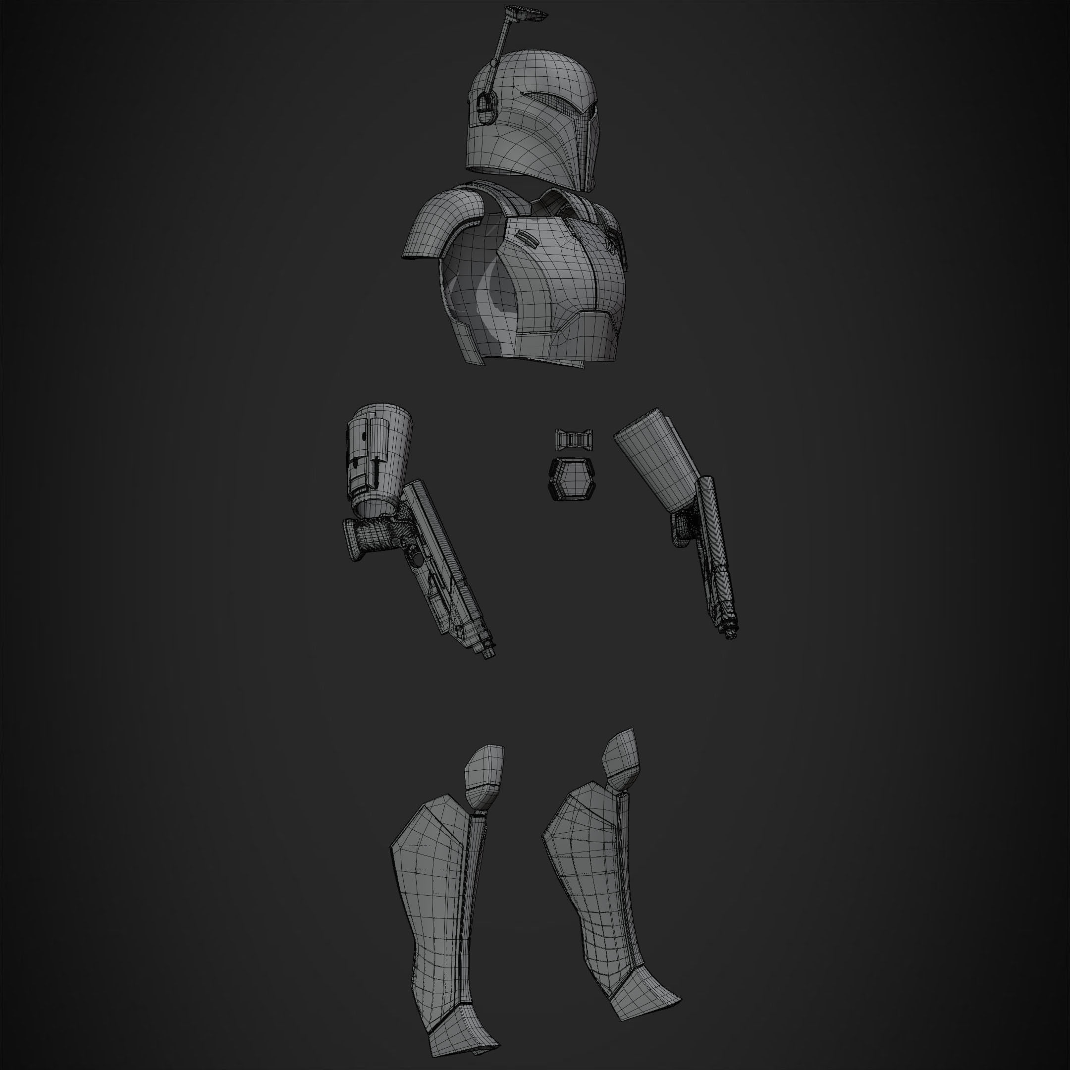 Sabine Wren Full Armor with Westar for Cosplay 3D Model Collection_26