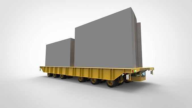 hull trailer shipyard 3D model