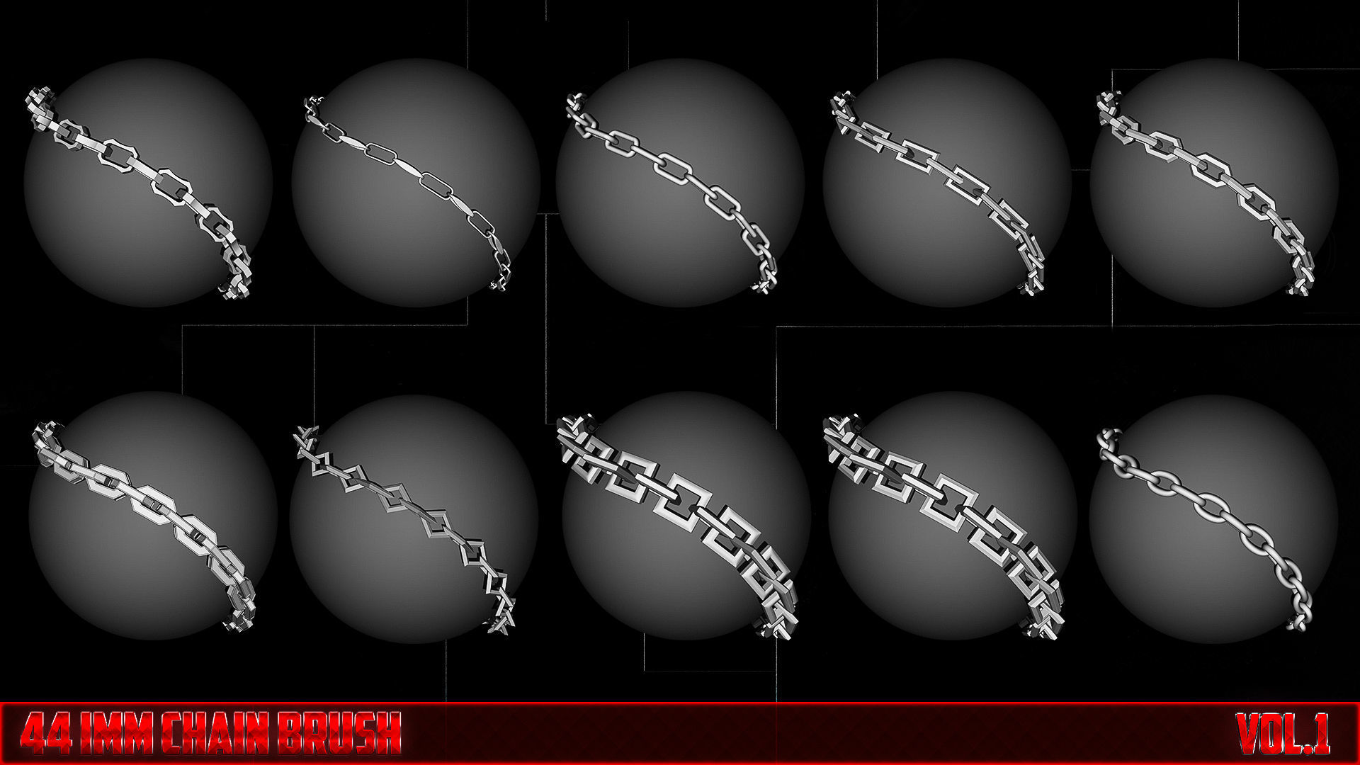 44 iMM Chain VOL 1 Low-poly 3D model_1