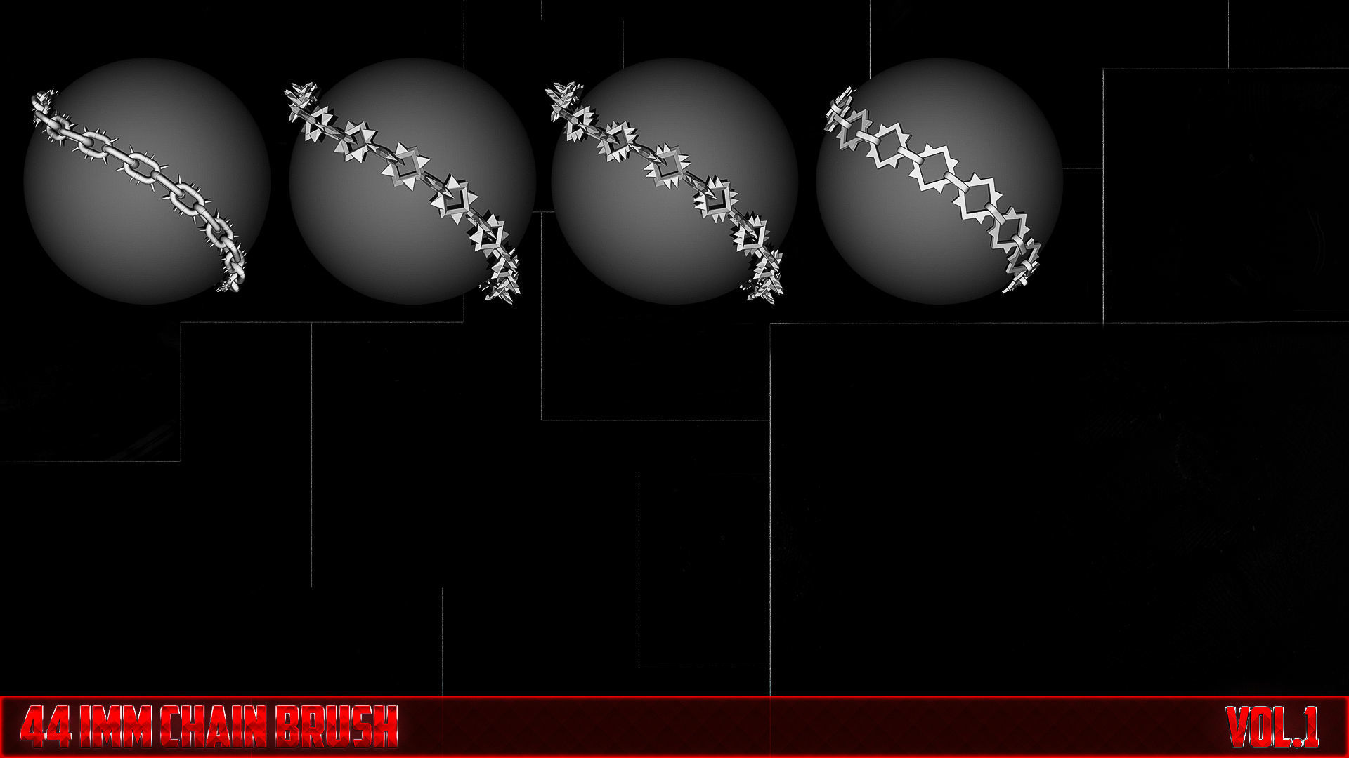 44 iMM Chain VOL 1 Low-poly 3D model_5