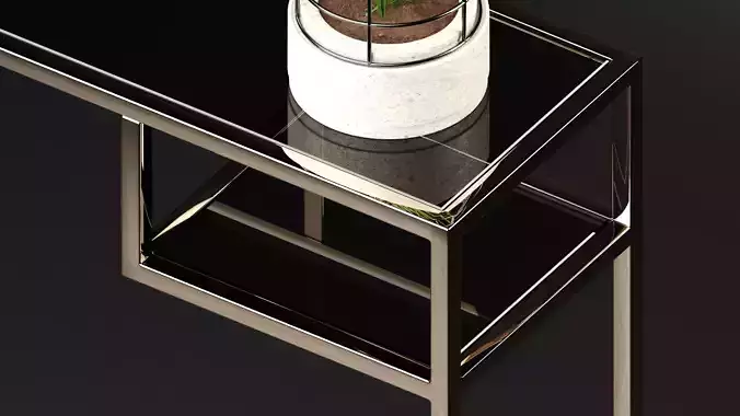 Console Metal Glass