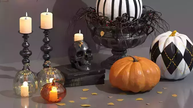 Halloween decor set