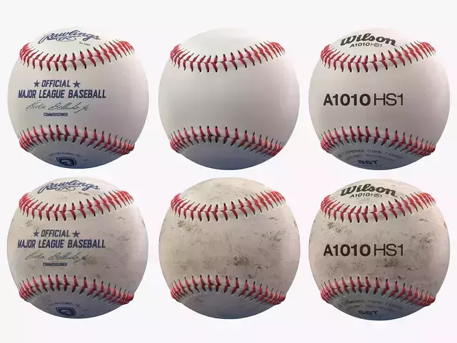 Baseball Ball Collection  3D model