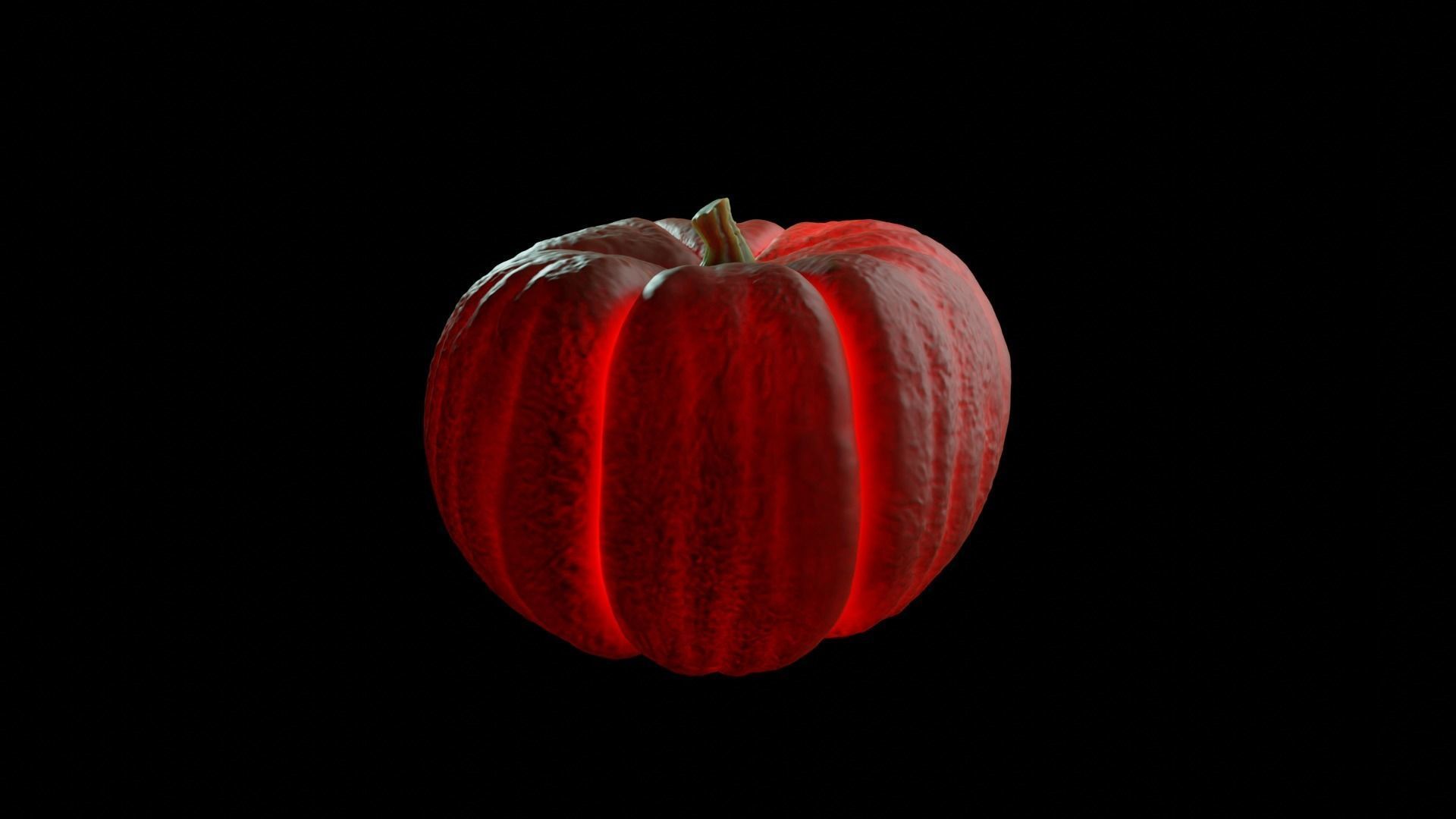 Halloween Pumpkin 3D model_4