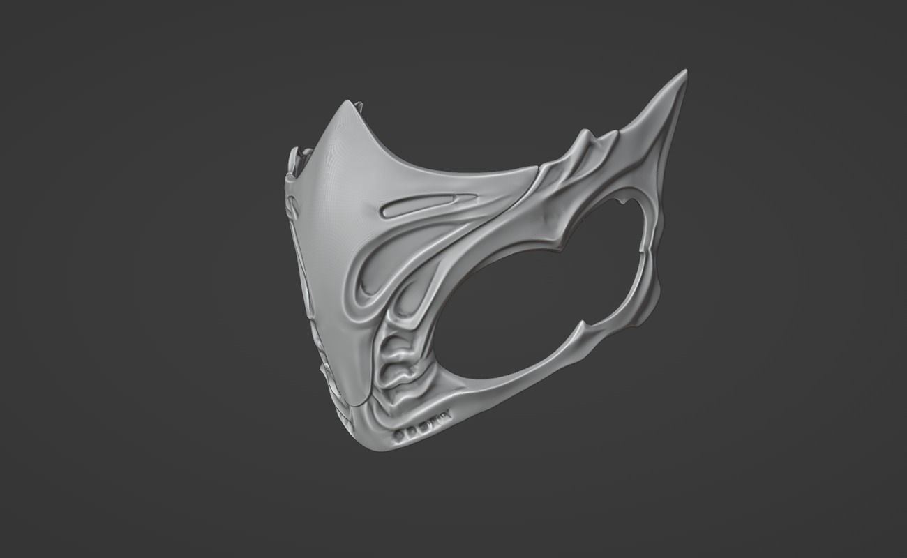 Sub Zero mask from MK1 - Polar Vortex 3D print model_14