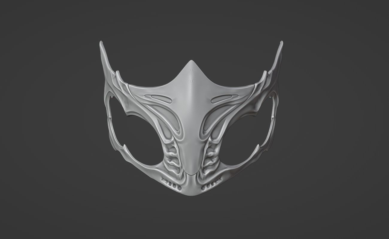 Sub Zero mask from MK1 - Polar Vortex 3D print model_11