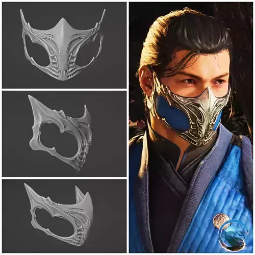 Sub Zero mask from MK1 - Polar Vortex 3D print model