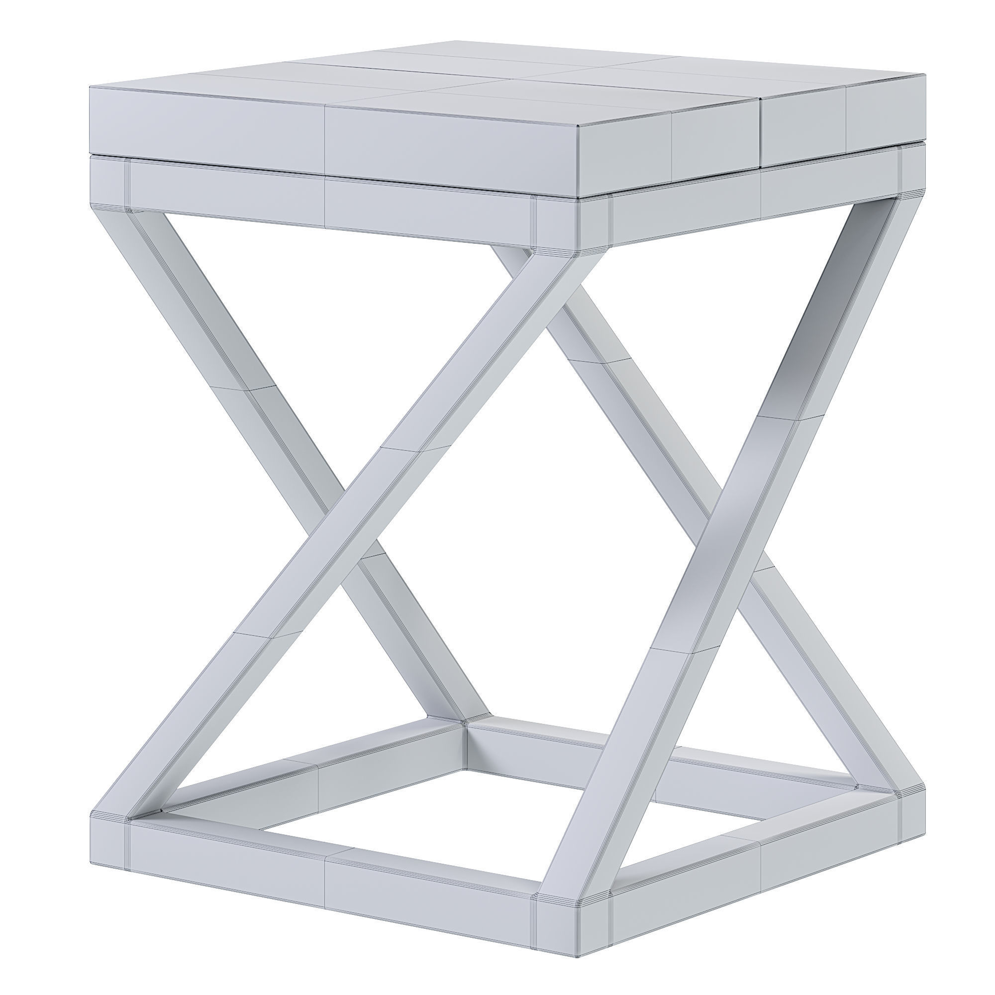 LOFT STOOL DIAGONALS by Pristol 3D model_1