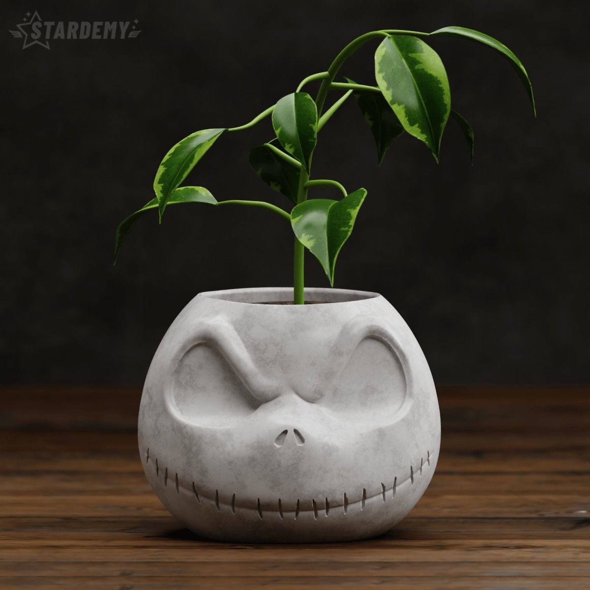 JACK SKELLINGTON BOWL PLANTER SET HALLOWEEN NIGHTMARE CHRISTMAS 3D print model_3
