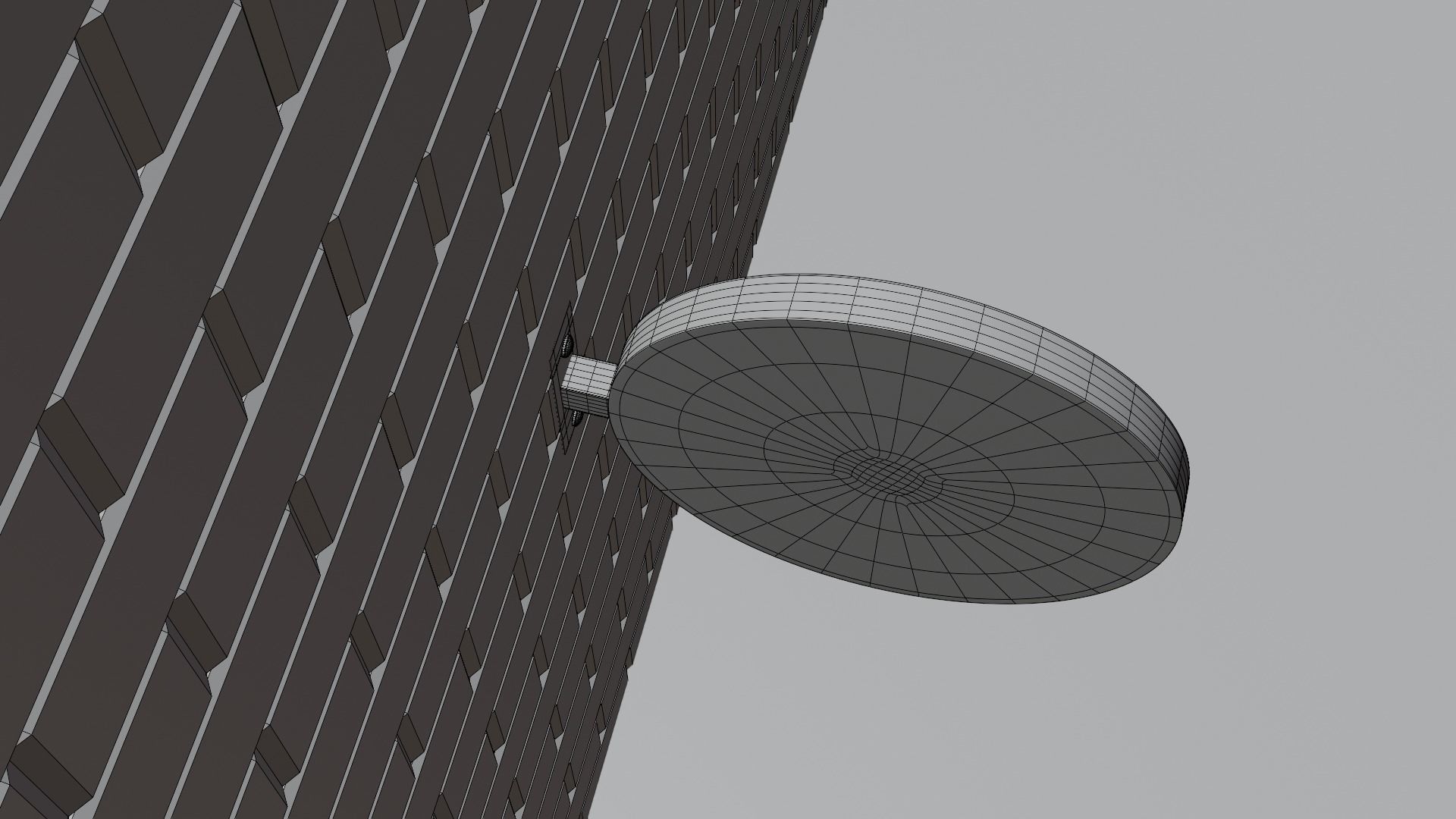 Sign Board on Wall 3D model_10