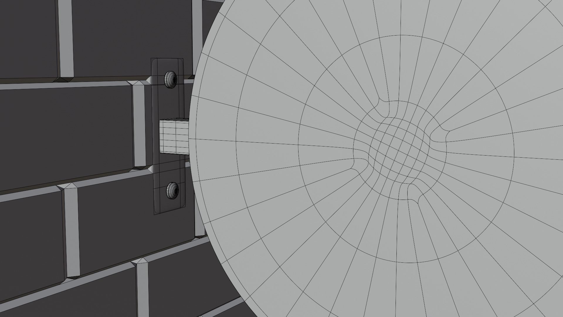 Sign Board on Wall 3D model_8