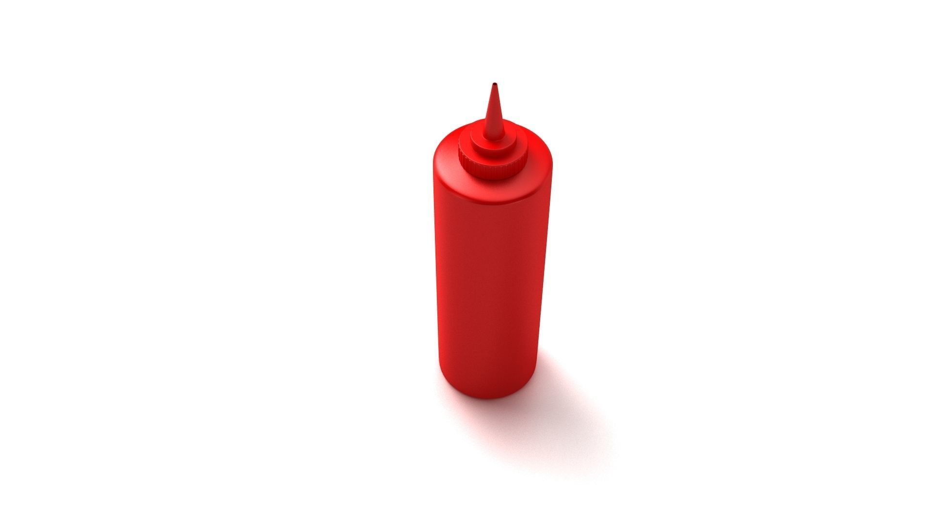 Ketchup Bottle 3D model_5