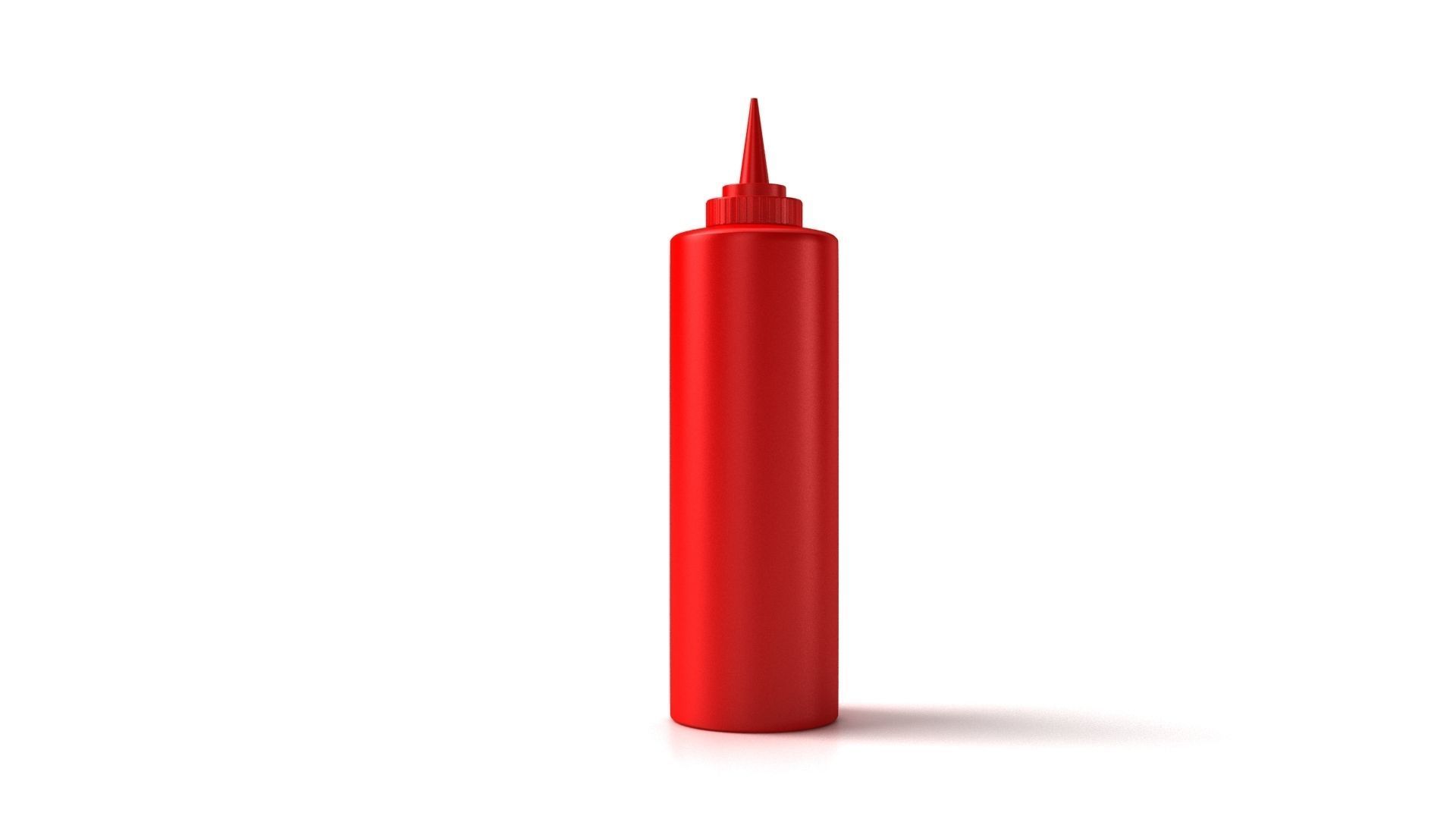 Ketchup Bottle 3D model_3