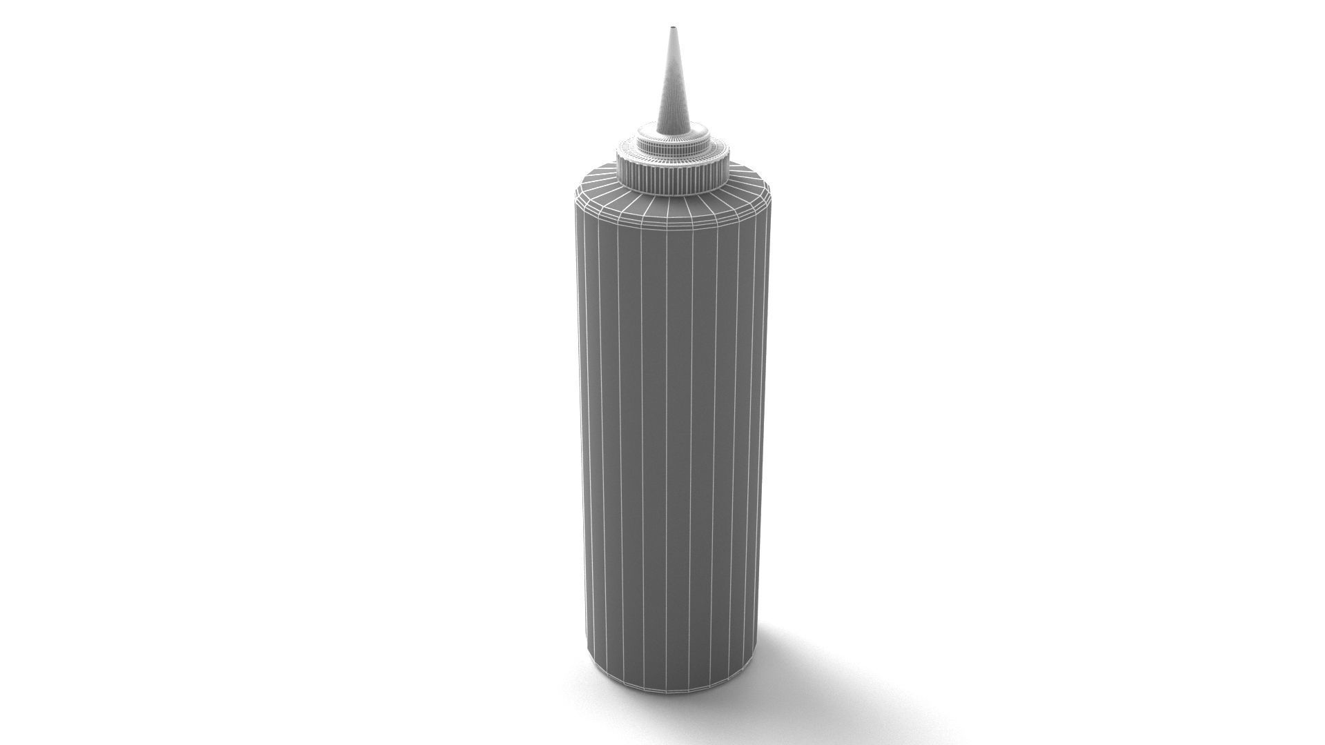 Ketchup Bottle 3D model_6
