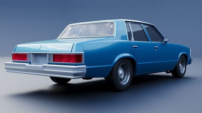 Chevrolet Malibu Malibu 4 Door 1981  3D print model 6