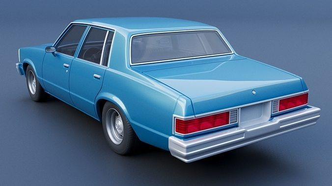 Chevrolet Malibu Malibu 4 Door 1981  3D print model 5