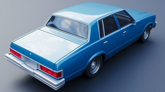 Chevrolet Malibu Malibu 4 Door 1981  3D print model 7