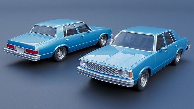 Chevrolet Malibu Malibu 4 Door 1981  3D print model 2