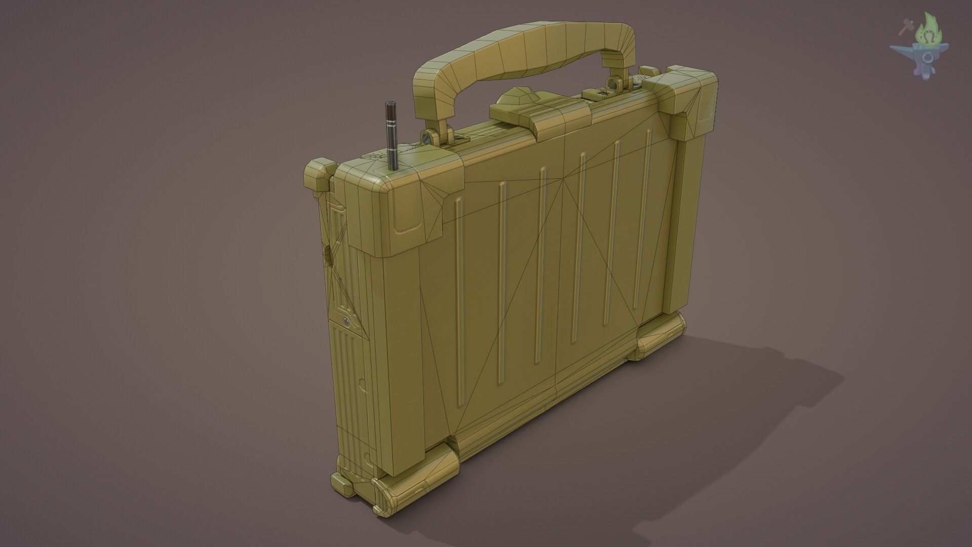 Tactical Laptop Low-poly 3D model_5