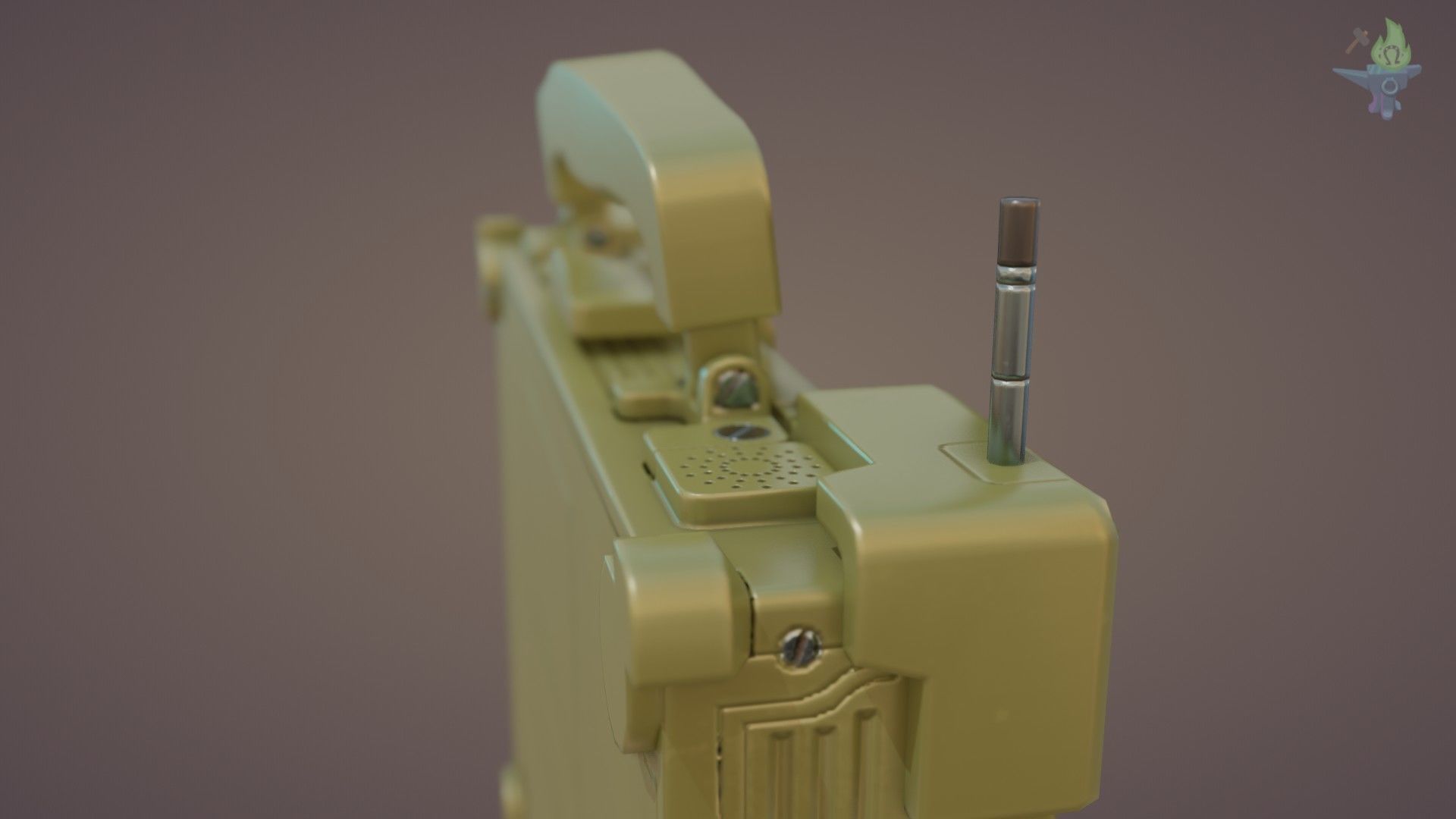 Tactical Laptop Low-poly 3D model_14