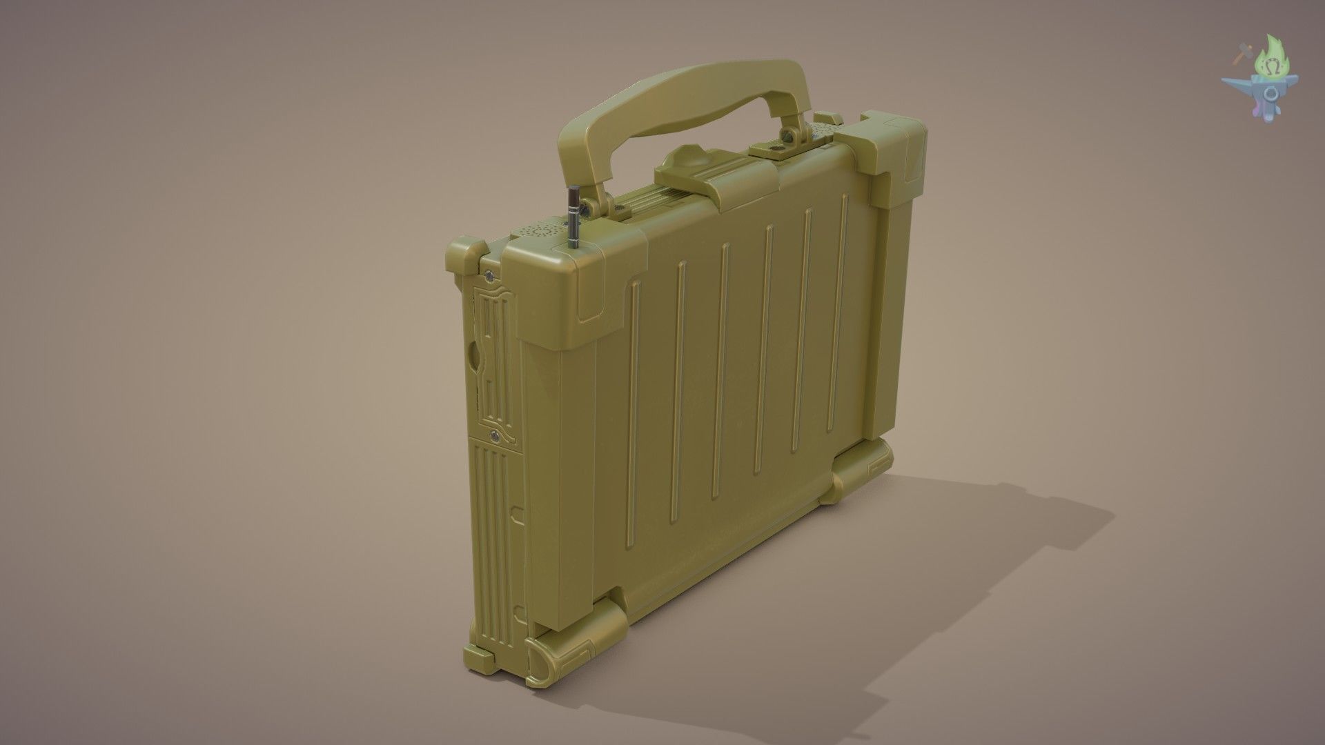 Tactical Laptop Low-poly 3D model_2