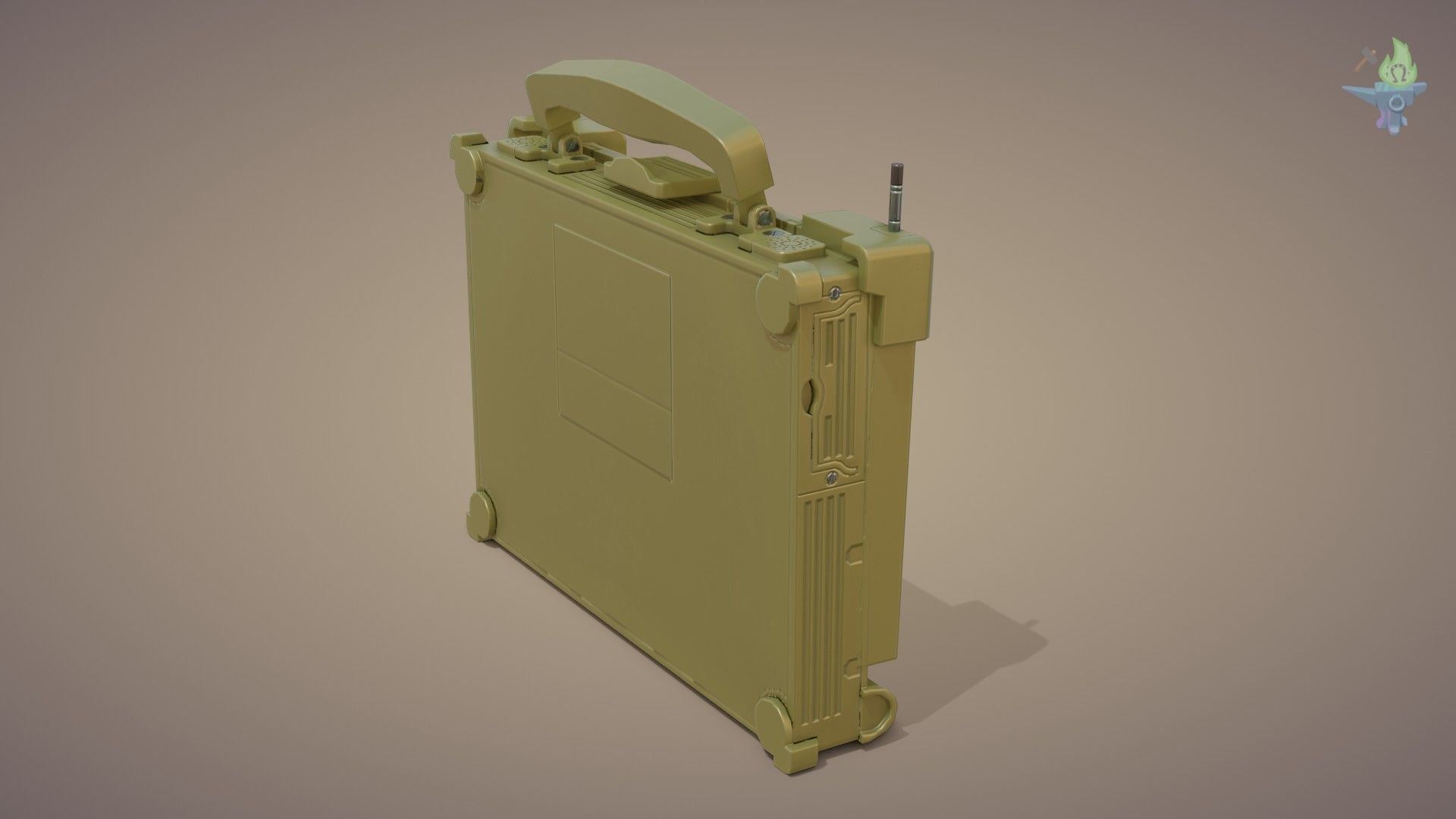 Tactical Laptop Low-poly 3D model_3