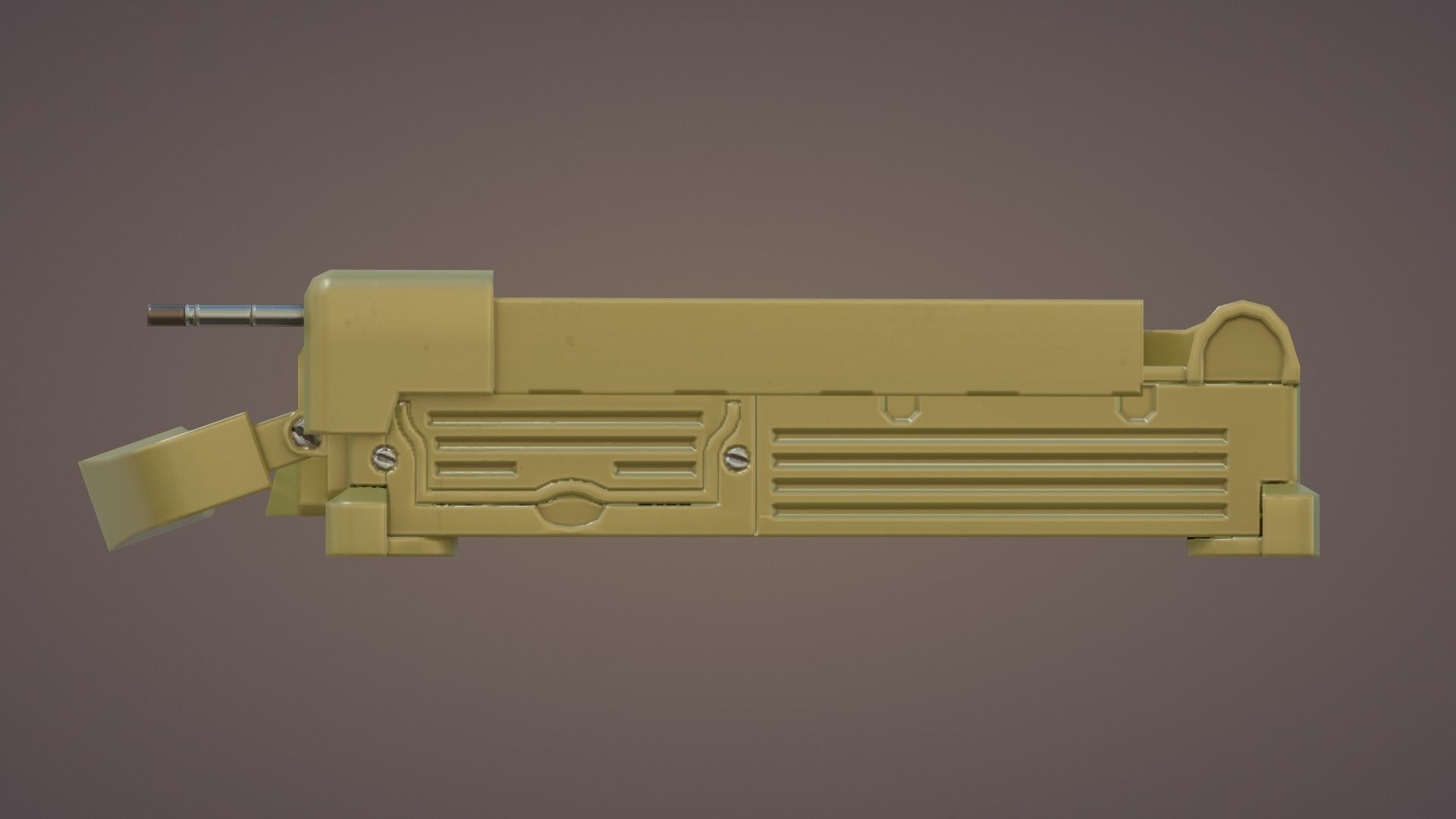 Tactical Laptop Low-poly 3D model_11