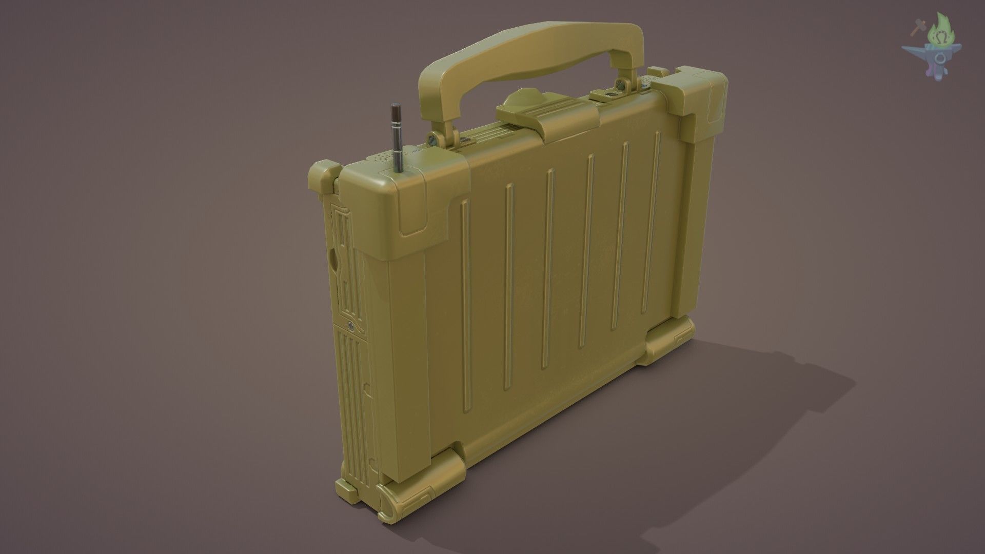 Tactical Laptop Low-poly 3D model_4