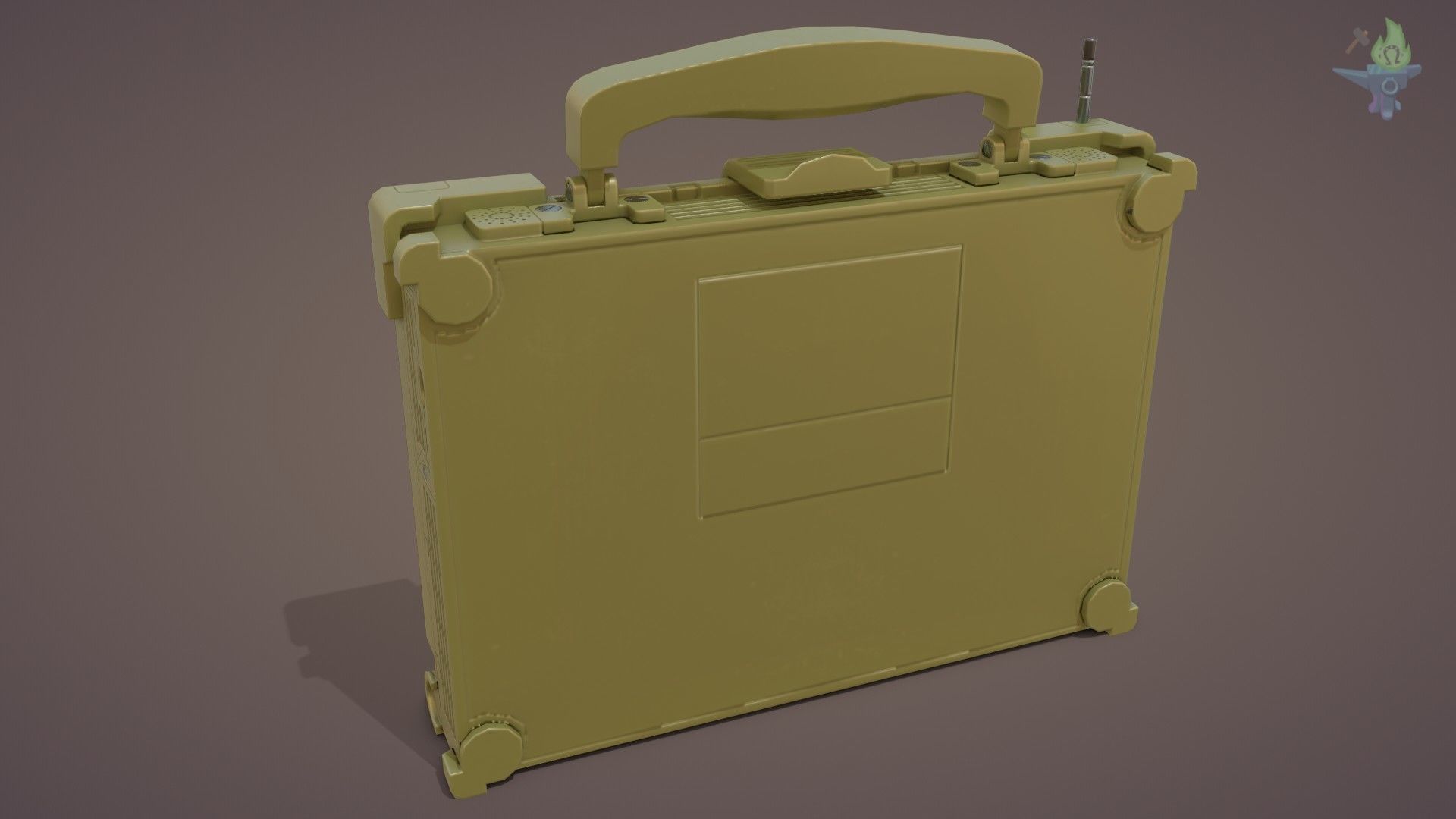 Tactical Laptop Low-poly 3D model_22