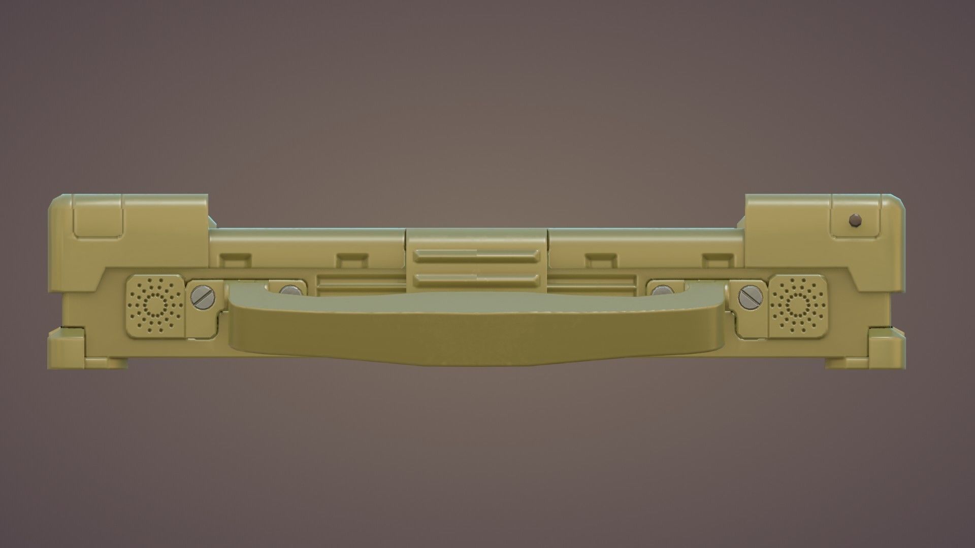 Tactical Laptop Low-poly 3D model_12