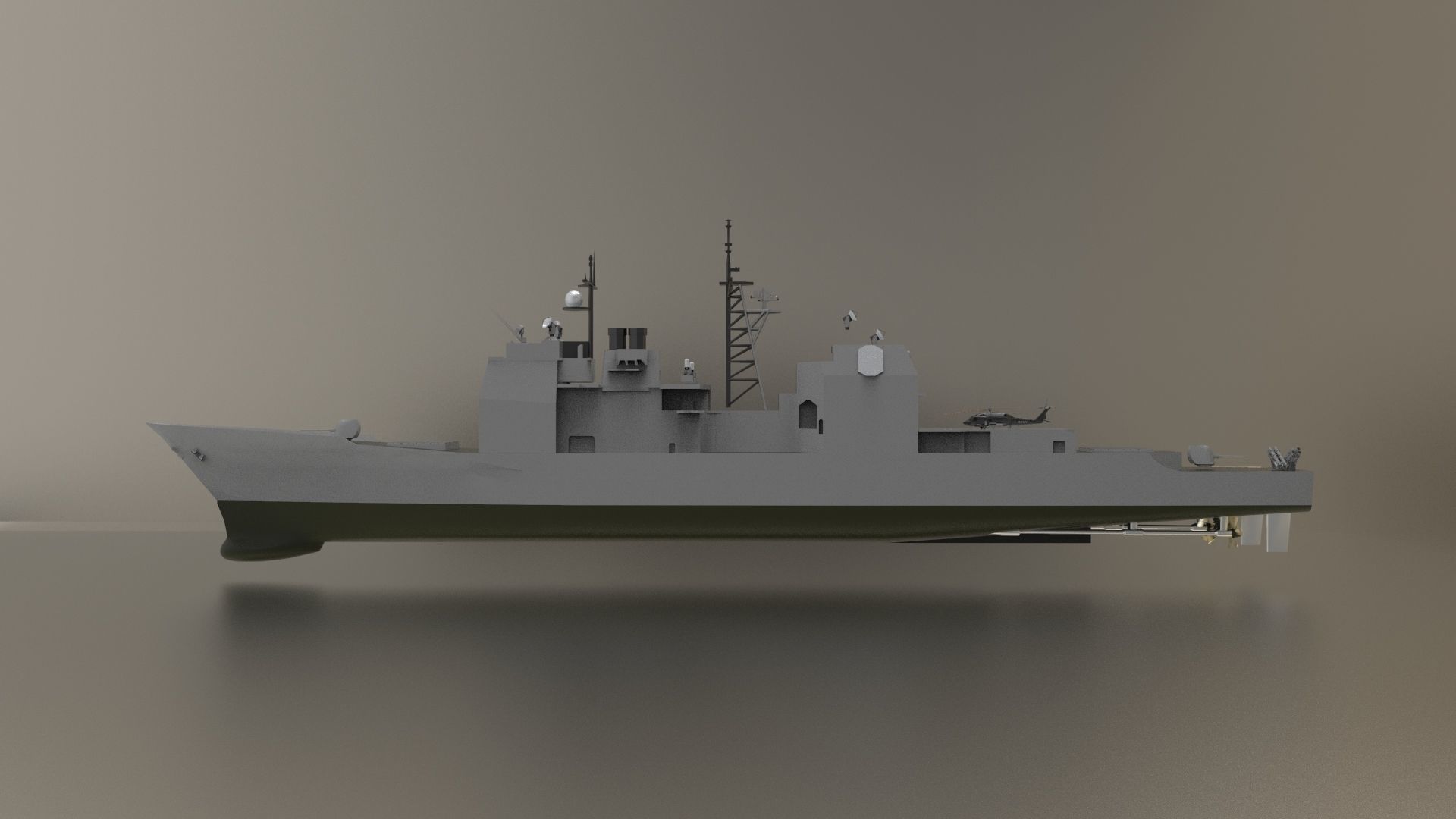 Ticonderoga class Guided Missile Cruisers 3D model_2
