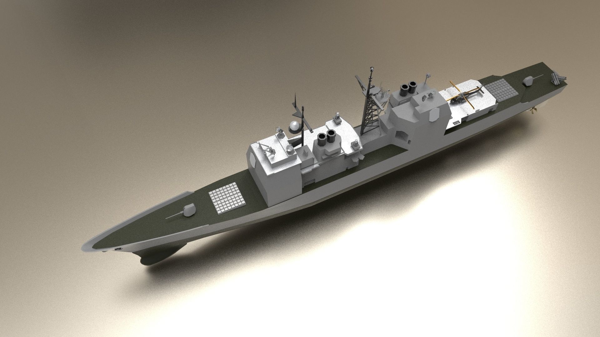 Ticonderoga class Guided Missile Cruisers 3D model_5