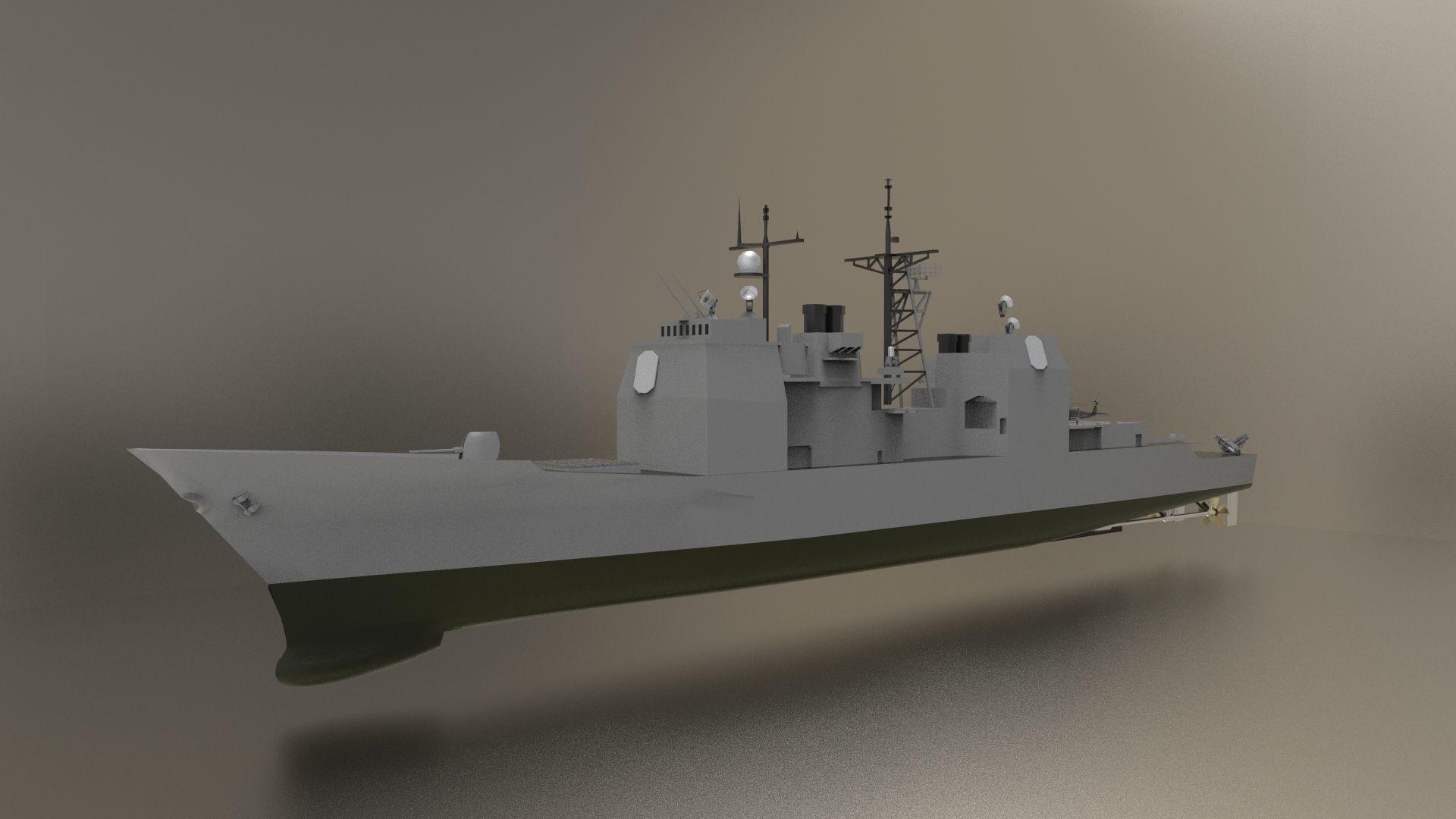 Ticonderoga class Guided Missile Cruisers 3D model_3