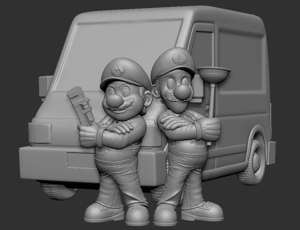 Super Mario Bros Plumbing 3D print model