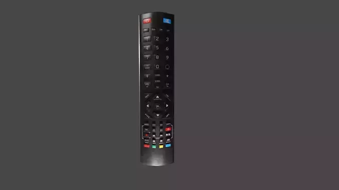 Black  TV Remote Control 3D model