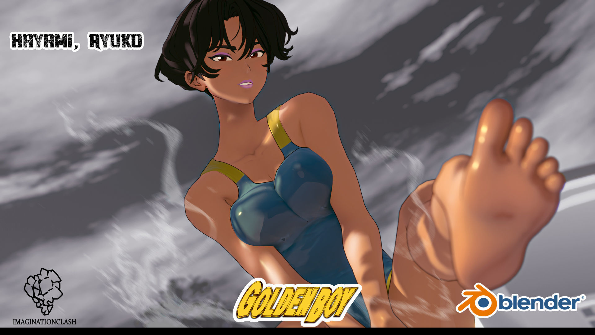 Hayami Ayuko Goldenboy 3D model_9