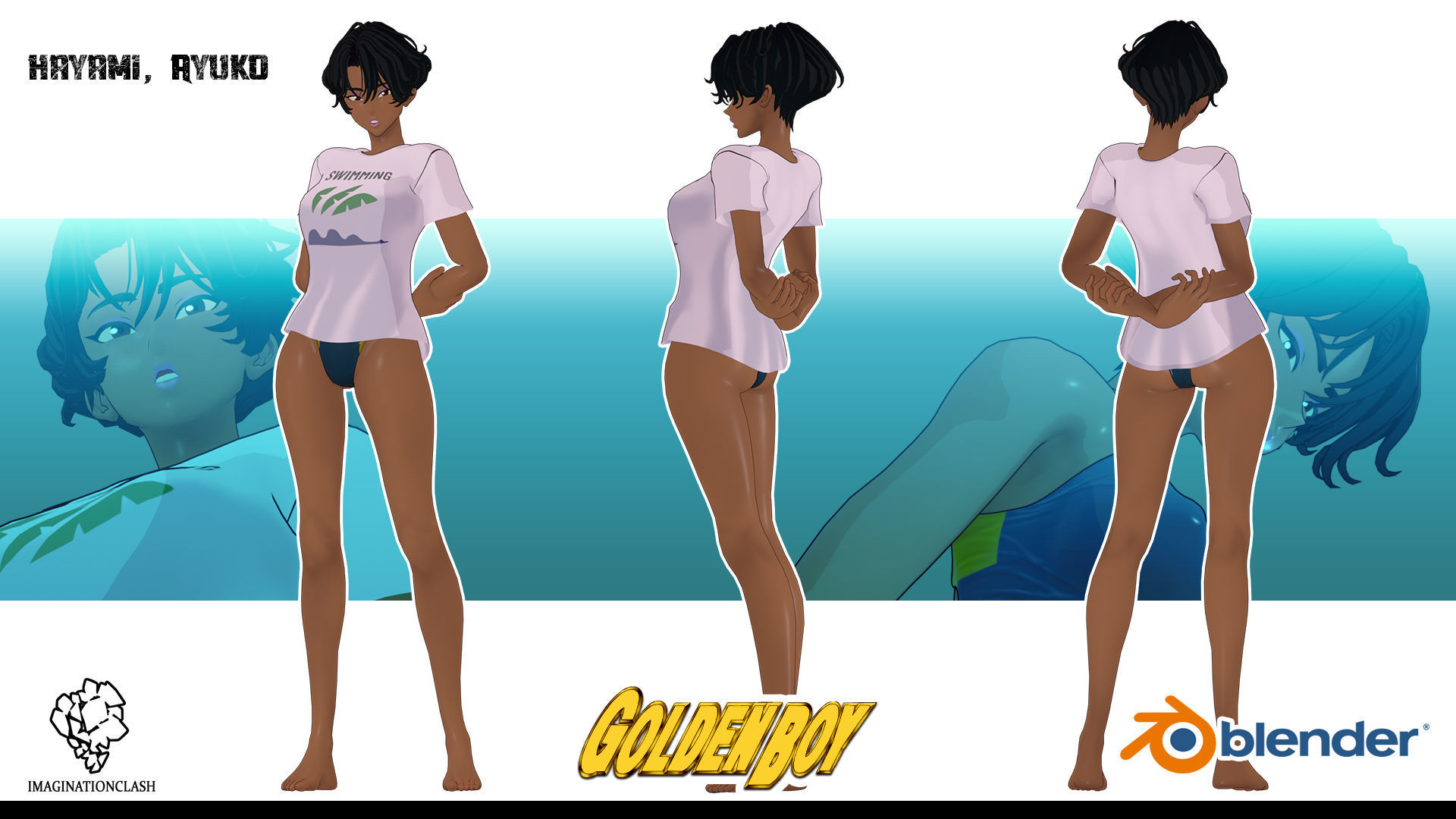 Hayami Ayuko Goldenboy 3D model_5