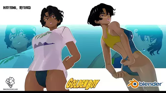 Hayami Ayuko Goldenboy 3D model