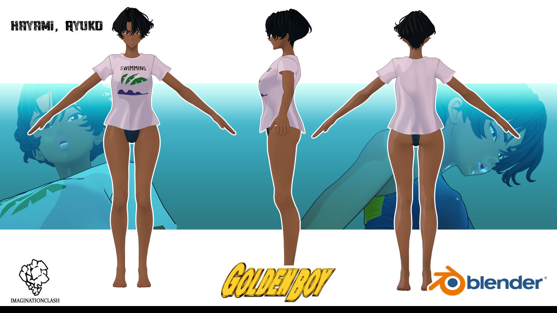 Hayami Ayuko Goldenboy 3D model_6
