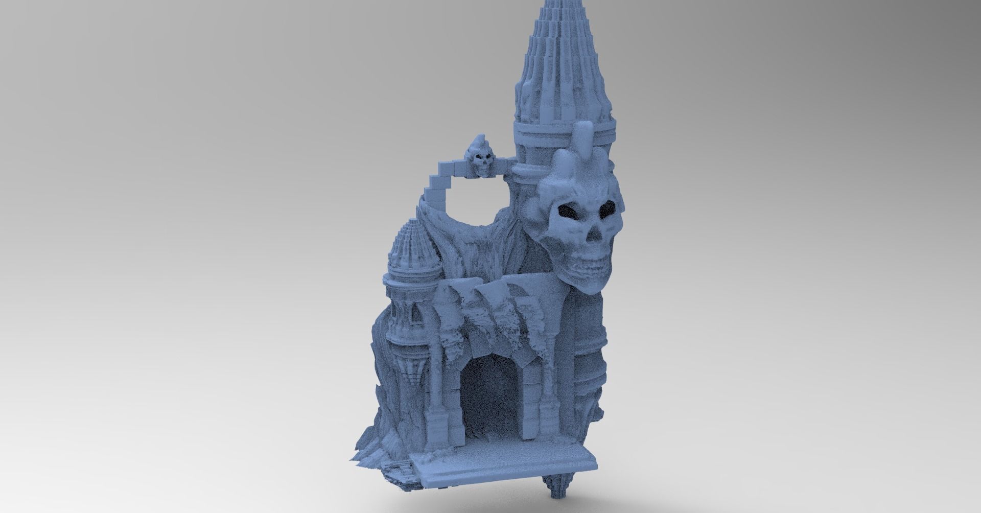 Witches Scull Ravenwood rock Collection 3D model_8