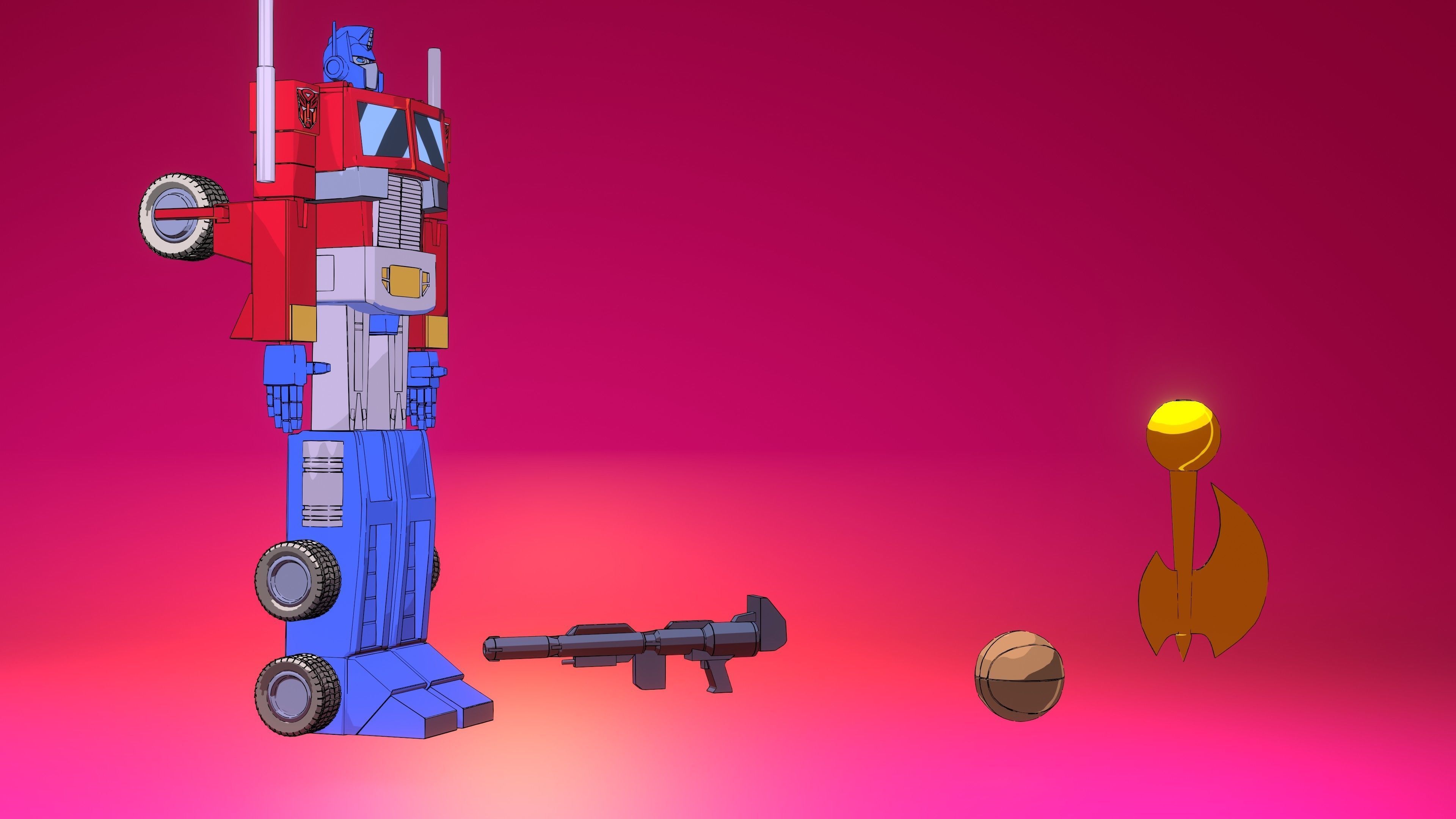 Optimus Prime G1 3D model_7