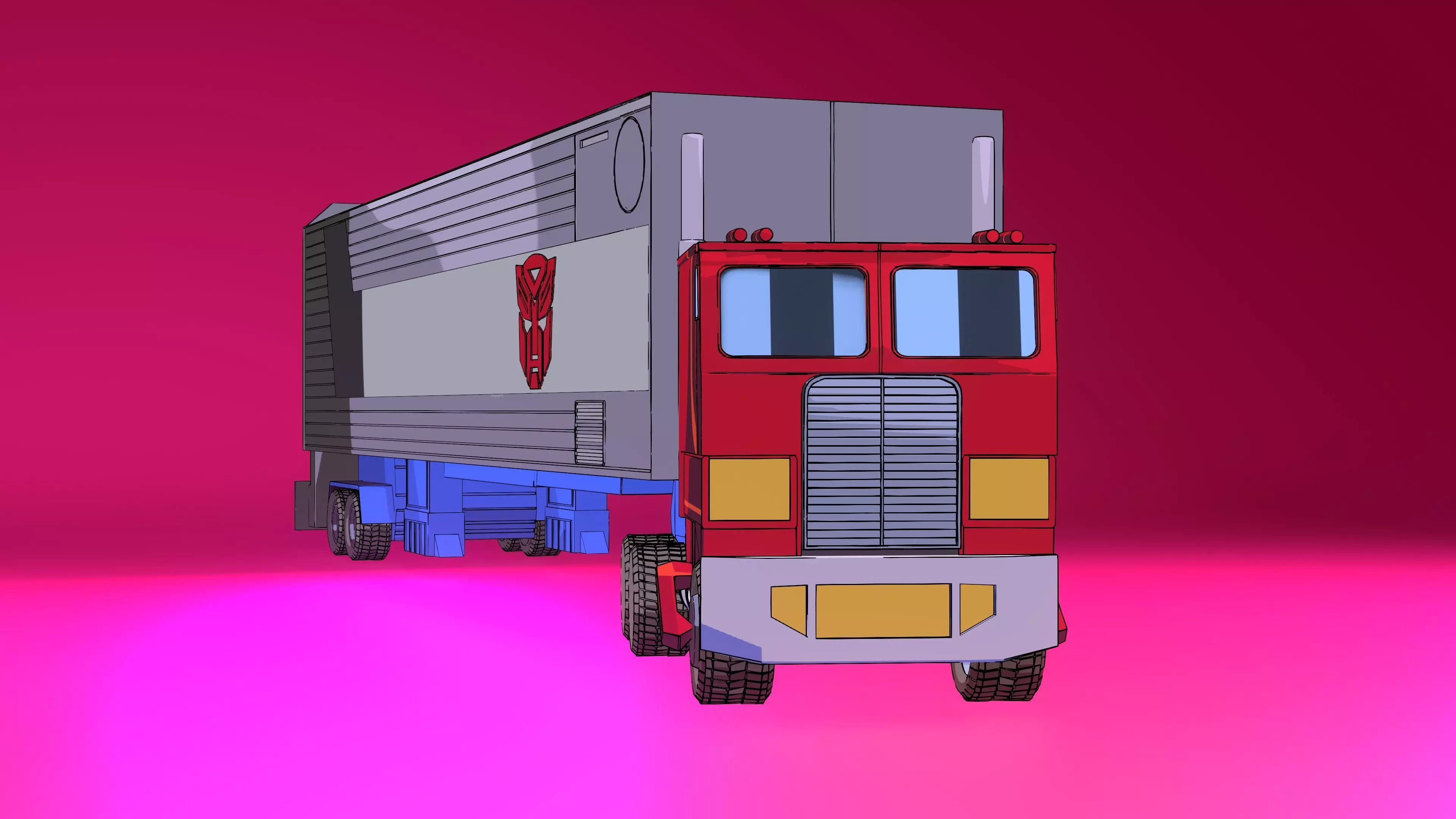 Optimus Prime G1 3D model_0