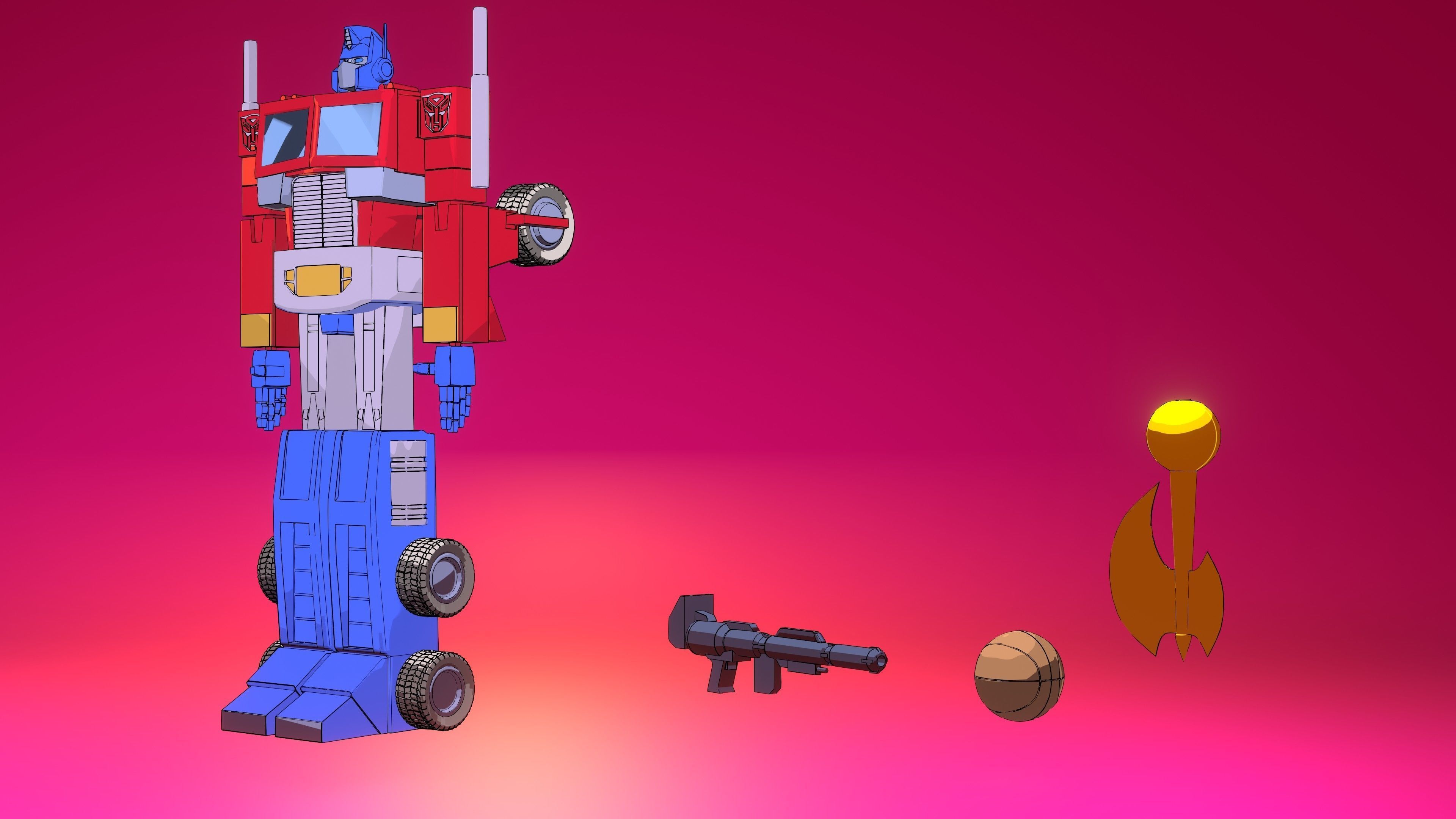 Optimus Prime G1 3D model_10