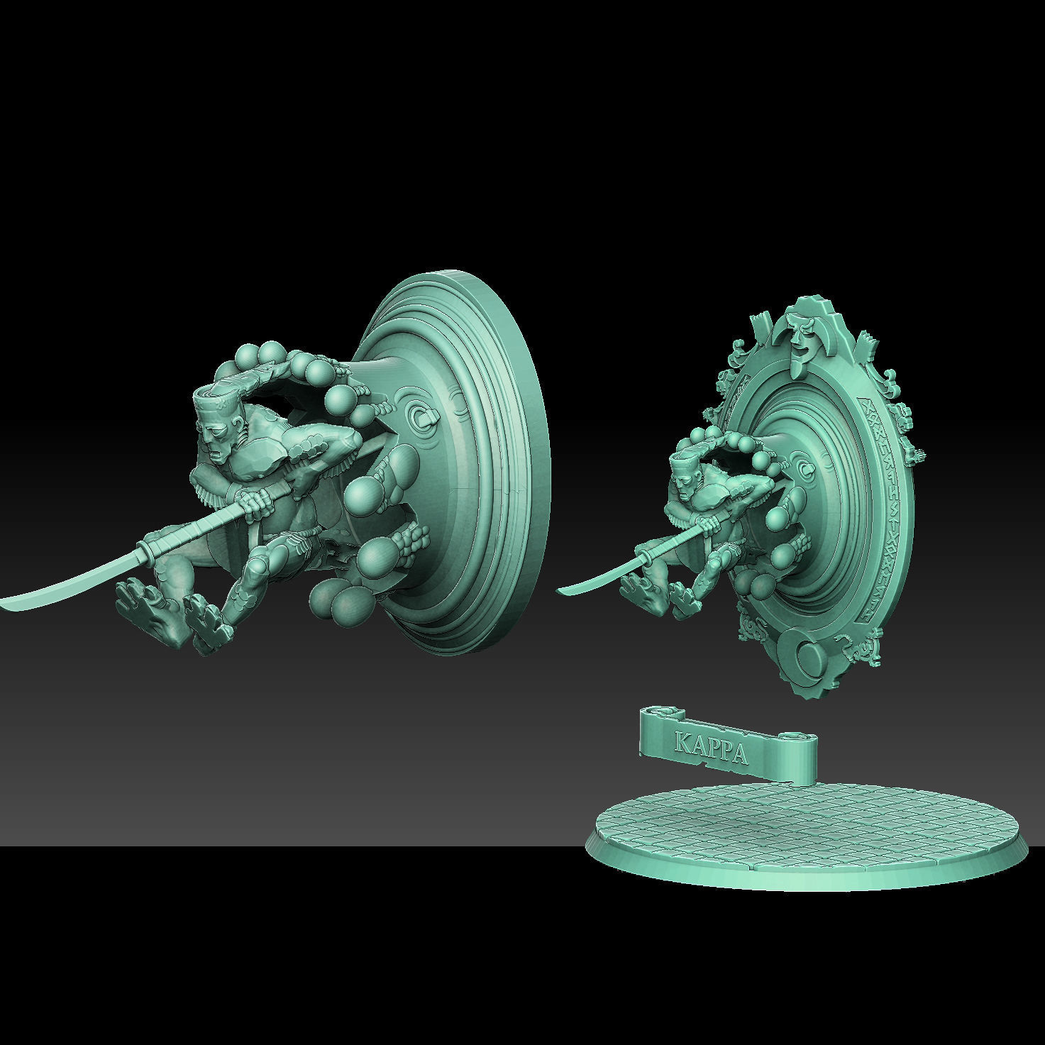 Magic Conjuring Mirror Kappa Version 3D print model_2