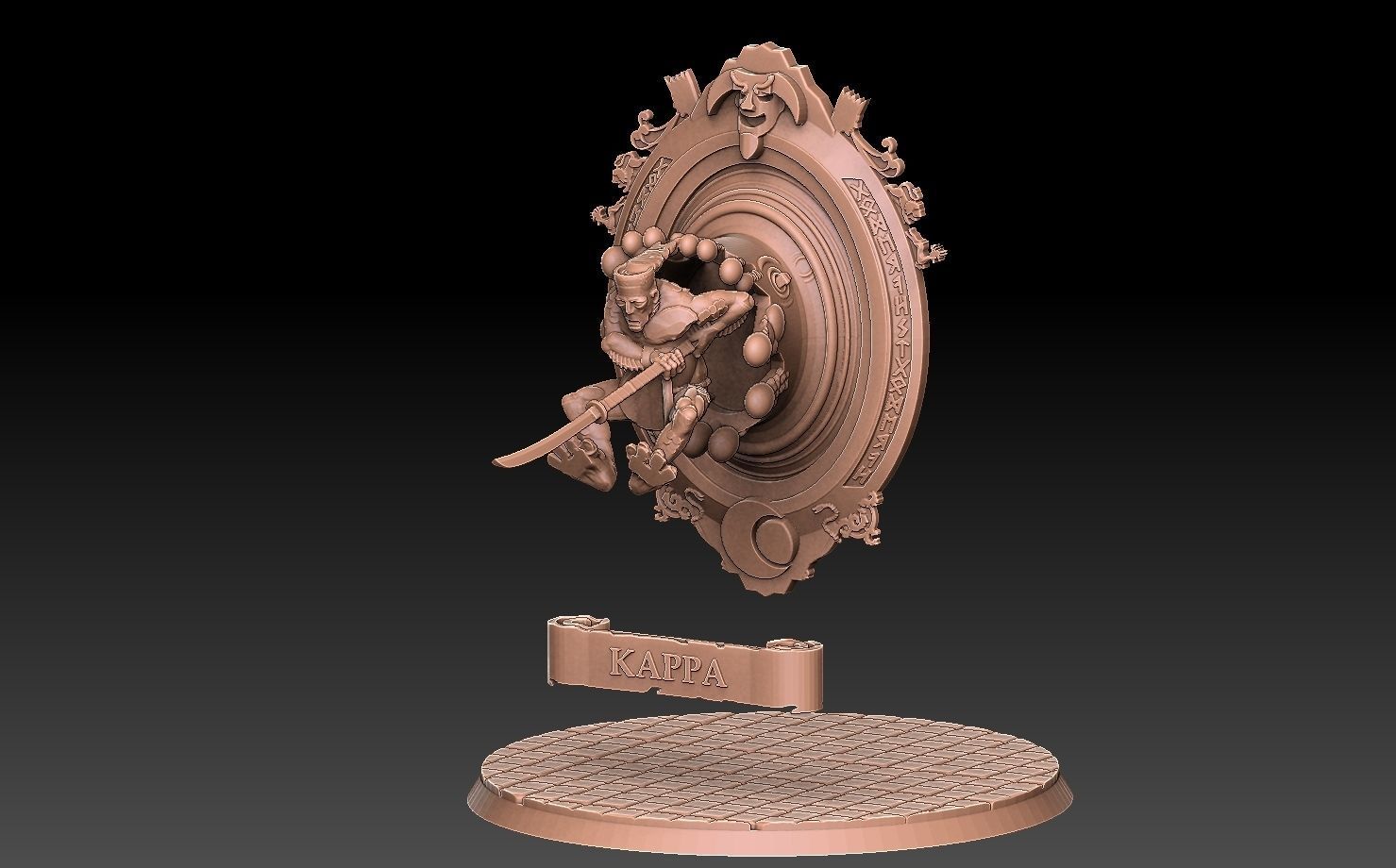 Magic Conjuring Mirror Kappa Version 3D print model_5