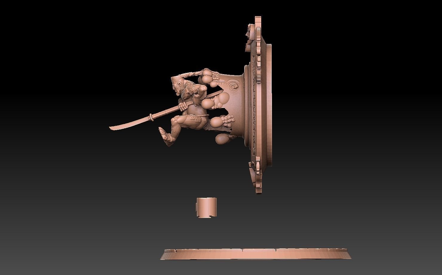 Magic Conjuring Mirror Kappa Version 3D print model_3