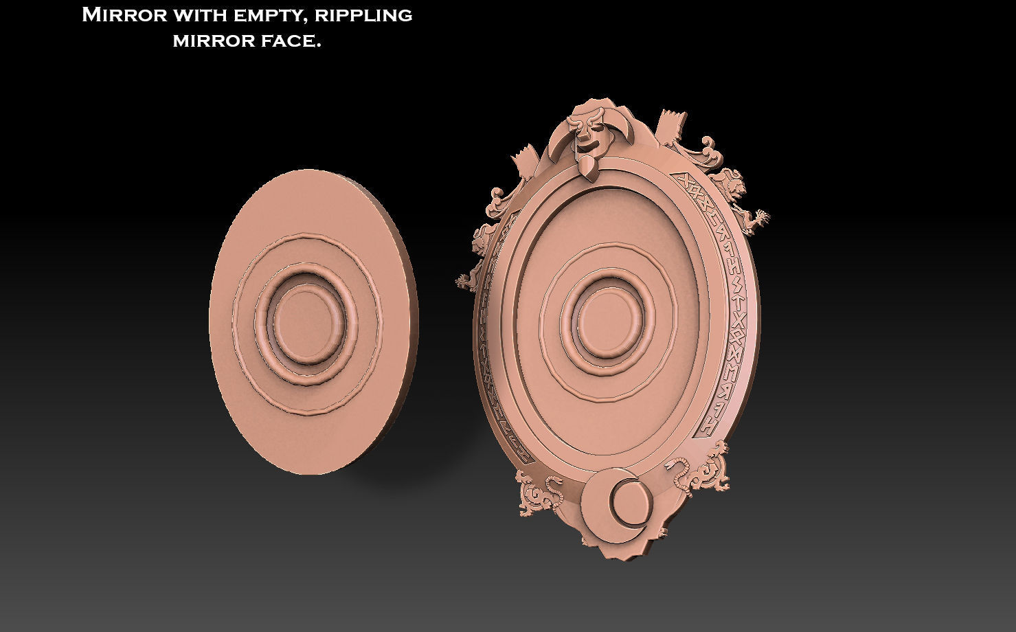 Magic Conjuring Mirror Kappa Version 3D print model_7