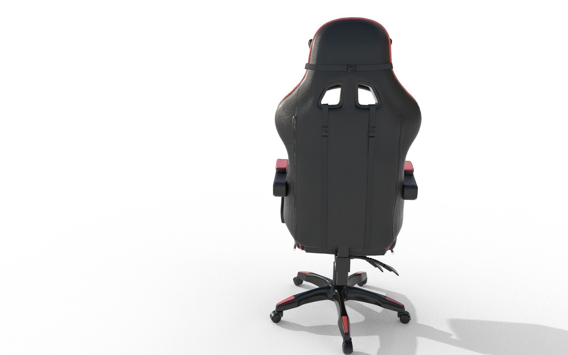 Gaming Chair Low-poly 3D model_6