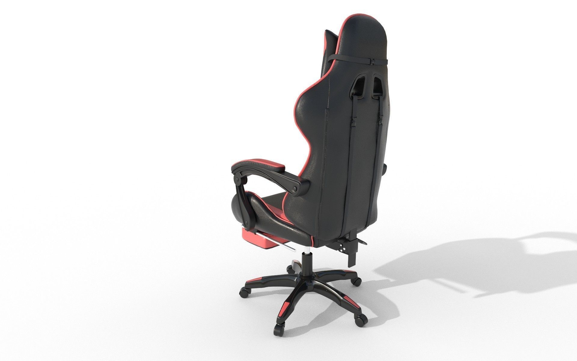 Gaming Chair Low-poly 3D model_5