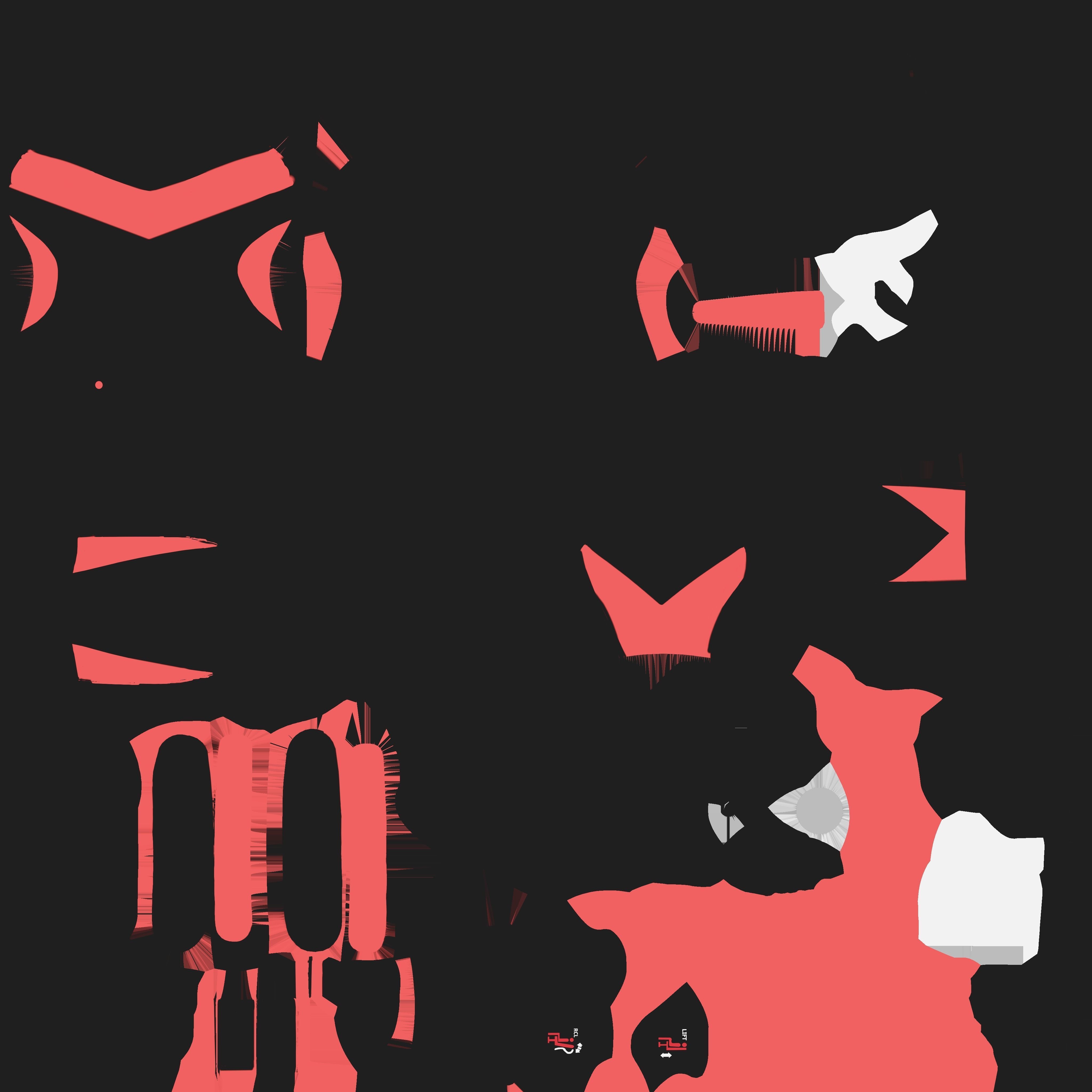 Gaming Chair Low-poly 3D model_10